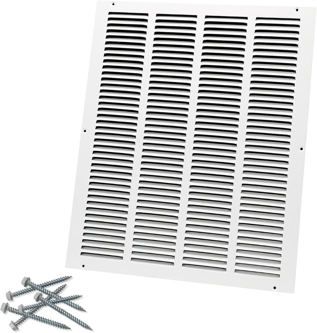 Howeall 16"W x 20"H [Duct Opening Size] Steel Return Air Grille, Air Return Vent Cover for Ceiling and Sidewall - HVAC Air Vent Covers - [Outer Dimensions: 17.75"W x 21.75"H]