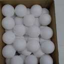 Hanaive 100 Pack Table Tennis Balls Multi Colored 40mm Plastic Balls Bulk Washable Small Game for Carnival Pool Games, Party Decoration Pet Toy (White)