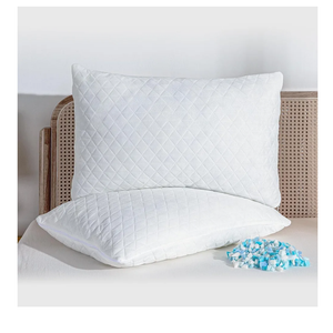 Shredded Memory Foam Pillows, Adjustable Bed Pillows for Side, Back or Stomach Sleepers, Neck Pillows for Sleeping, Queen Size Pillow with Removable Cover (2 Pack, Adjustable)
