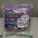 Depend Night Defense Adult Diapers, Incontinence Underwear for Men, Disposable, Overnight, Extra-Large, Grey, 12 Count, Packaging May Vary