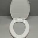 Little2Big Toilet Seat with Built-In Toddler Potty Training Seat, Slow Close, Easy to Install, Made in USA, ELONGATED, White