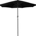 9' Outdoor Patio Umbrella, Outdoor Table Umbrella, Yard Umbrella, Market Umbrella with 8 Sturdy Ribs, Push Button Tilt and Crank
