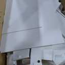 Vanity Desk with a Mirror and Lightswith Chair and Four Drawers, Three Adjustable Lighting Modeswith Power Outlet and Sliding LED Mirror,Bedroom Vanity Desk (White)