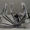 Lynnoland Black 10-Light Chandelier, Farmhouse Chandeliers for Dining Room Lighting Fixtures Hanging, Vintage Candle Pendant Light Fixtures Chandelier for Bedroom, Foyer and Living Room