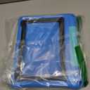 Fire HD 10 Tablet Case for Kids (2021/2023 Release, 11th/13th Generation), Oqddqo Amazon Kindle 10 Plus Case, Specially Strengthened Four-Corner Double-Layer Shock with Bracket(Blue) | for Kids, 2021/2023 Release, 11th/13th Generation, Four-Corner, Double-Layer Shock