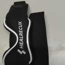 Patellar Tendon Support Strap, Silicone Patella Knee Strap, Non-Slip Patella Band Knee Brace for Jumpers Knee, Tendonitis, Basketball, Volleyball - Black 1 Pack