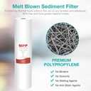 SimPure Sediment Water Filters, 5 Micron 20" x 4.5" Whole House Water Filter Replacement Compatible for SimPure DB20 Blue Housing, WGB22B, WGB32B, AP802, BB20B, BB20T, 2 Pack