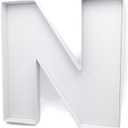 WENPACK 15" Fillable Cardboard Letter Charcuterie Tray Paper Mache Sweet Cupcake Birthday Box (N)