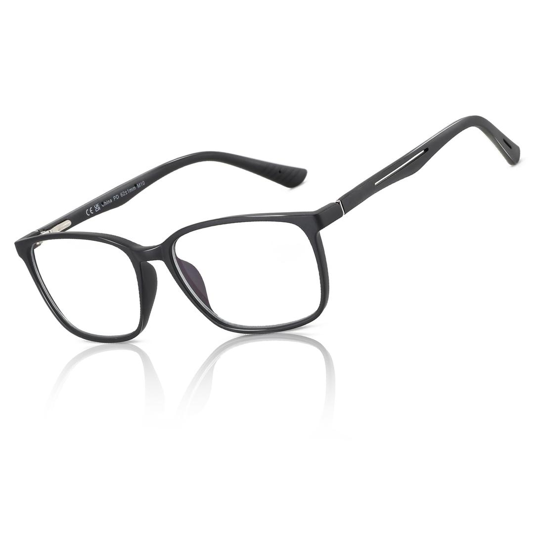 BLUEMOKY Blue Light Reading Glasses for Men，Sport Square Frame Readers, Anti Glare Computer Glasses
