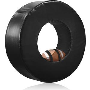 Wibeelee 36" Football Tackle Wheel High-Density Sponge Tackling Ring with Waterproof PU Leather and Straps for Football Tackling Dummies for Youth Football Practice