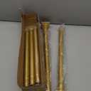 Gold Shower Curtain Rod 31-79 Inches Non-Slip Shower Rod Tension Mounted No Drill Shower Curtain Rods Spring Tension Rod Adjustable Tension Curtain Rod for Windows Bathroom