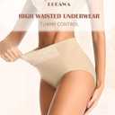Cotton Underwear High Waisted Womens Full Coverage Ladies Comfy Panties (Regular & Plus Size) (XL)
