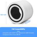 Core 300 Replacement Filter for LEVOIT Core 300, Core 300-P, Core 300S Vortex Air Air Purifier, 3-in-1 H13 Grade True HEPA Filter Replacement 2 Pack, Compare Part No. Core 300-RF (White)