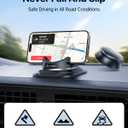 andobil Upgraded Car Phone Holder, Stable & Silicone Phone Holders for Your Car, 360Rotatable Dashboard Cell Phone Holder, Cell Phone Car Mount Compatible with iPhone 16 Pro Max/15/14/13/12, Samsung
