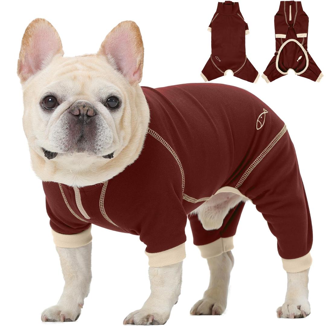 ROZKITCH Cat Body Suit to Stop Licking, Cat Body Suit with Legs After Surgery Anxiety Jacket with Four Legs, Onesie Body Suit After Surgery Brown 2XL