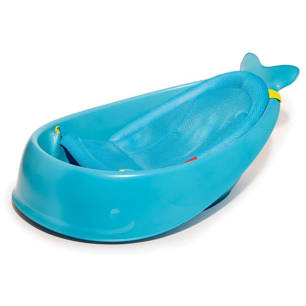 Skip Hop Infant Bath Tub 3-Stage Grow With Baby Smart Sling MOBY Bathtub Blue Age 0+