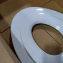1M Family Toilet Seat, Patented Slow Close & Quick Releasing Technology, Anti-Wiggling, Easy to Install and Clean, Standard Elongated with Toddler Seat Built In (1 Piece)