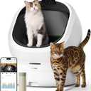 PETLIBRO Luma Automatic Cat Litter Box AI-Camera Waste Analysis, Auto Odor-Control Self Cleaning Cat Litter Box with Multi-Cats Recognition, Smart App Usage Tracking, Safety Sensors and Large Open Top (White)
