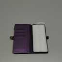 Defencase Compatible with Moto G 5G 2024 Case, RFID Blocking Wallet Case for Motorola Moto G 5G 2024 Fashion PU Leather Flip Strap Zipper Card Holder Phone Case for Women, Purple