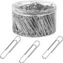 280 Pcs Large Paper Clips, 2 Inch Jumbo Silver Paperclips, Stainless Steel, for Office, School and Teacher Supplies