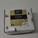 Woolrich Cotton Sheet Set Cottage Charms Print, 100% Cotton Flannel Sheets Warm & Fuzzy Bedding Set Queen Size Sheets, Fitted Pocket Fits Up to 14" Mattress, Queen Green Tree Trip 4 Piece (Queen, Tree Trip)