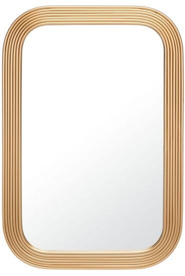 16X22 Brown Carved Wood Mirror