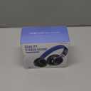 AILIHEN C8 Kids Headphones Wired, OnEar Headphones with Microphone and Volume Control Foldable Corded Stereo 3.5mm Headset for School Teens Smartphones Chromebook Laptop Tablets Travel (Black Blue)