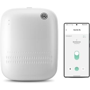 Airversa Waterless Essential Oil Diffuser for Home Large Room and Commercial Use, Up to 2000 sq ft, App Control Cold Air Diffuser, 400mL, DC-12V/1A Plug in Wall, Smart Scent Air Machine, ANW-White