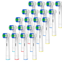 Replacement Toothbrush Heads Compatible with Oral-B Braun, 20 Pcs Professional Electric Toothbrush Brush Heads for Oral B Replacement Head Refill Pro 500/1000/1500/3000/3757/5000/7000/7500/8000