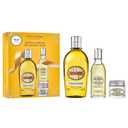 LOccitane Softening Almond Trio Gift Set, Holiday Skincare Essentials with Body Oils & Milk, Moisturizing Travel-Sized Daily Care for Smooth Skin