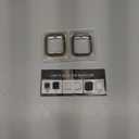 JR.DM 2 Pack 45mm Soft Flexible TPU Case Compatible for Apple Watch Series 9/8/7 Touchable Screen Lightweight Anti-Scratch All-Around Protector Thin Guard Shockproof Cover for iWatch, Gold+Silver