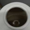 White Ceramic Flower Vase Home Decor - Large Tall Farmhouse Table Vases Rustic Living Room Kitchen Bedroom Decorations for House Book Shelf Office Coffee DeskHand-Made Textured Surface (10.8 H)