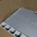 Clear Acrylic Dog Playpen, 10 Panels 29.5 Inch Tall Indoor Pet Play Pen with Door, Transparent Puppy Fence for Small Dogs, Dog Fence Crate Kennel Whelping Cage (Silver)