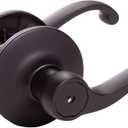 Design House Scroll Door Knob - Privacy Door Lever, 2-Way Latch for Interior Doors - Door Handle, Door Hardware & Locks, Door Levers - Oil Rubbed Bronze - 791632