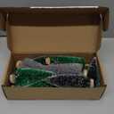 Bottle Brush Trees, Christmas Village Decor Accessories, Xmas Village Trees, Christmas Decorations Indoor (Silver+Green+DarkGreen)