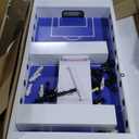 Hathaway Highlander 55-in Outdoor Foosball Table Adult Size - White Soccer Table Game Set with Waterproof Surface, Anti-Rust Rods, Ergonomic Handles, Nylon Cover, 2 Scorers, and 2 ABS Foosball Balls