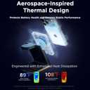 Wireless Charger 5 in 1 Magnetic Charging Station Stand with Portable Power Bank for Apple/Samsung Multiple Devices for Apple Watch 10-2,iPhone 16 15-12 Pro Max/Samsung Galaxy S25 Ultra S24-S8