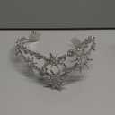 GORTIN Star Moon Crown Silver Bride Wedding Headband Rhinestone Tiara Goddess Headpiece Bridal Hair Accessories for Women