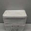 AREYZIN Plastic Storage Baskets With Lid Organizing Container Lidded Knit Storage Organizer Bins for Shelves Drawers Desktop Closet Playroom Classroom Office, White, 6 Pack