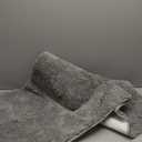 LOCHAS Bathroom Rug Runner 24x60 Inch, Soft Thick Absorbent Microfiber Bath Rugs for Bathroom, Machine Washable, Shaggy Plush Non Slip Bath Mat for Tub, Shower Floor, Quick Dry Mats, Grey