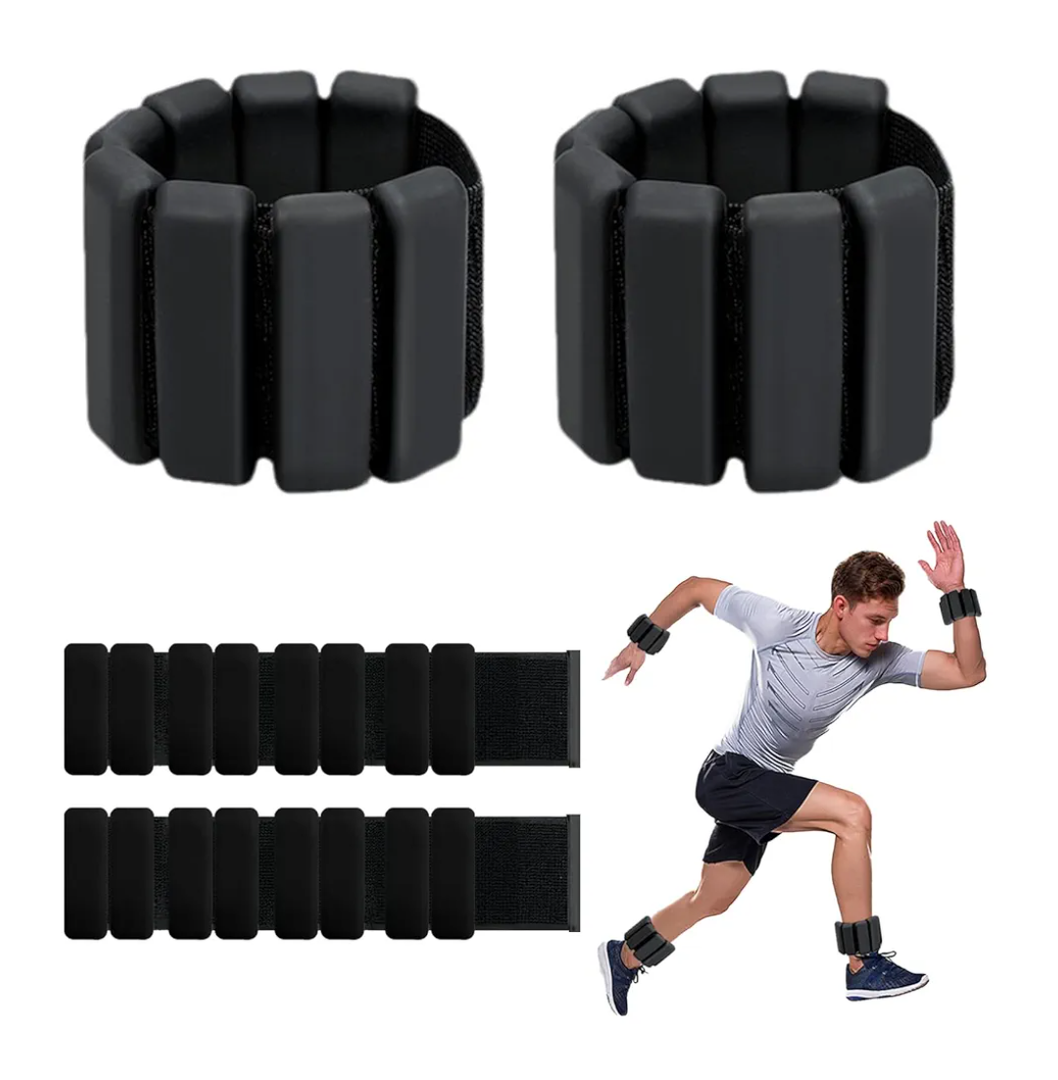 Pilates Wrist Ankle Weights for Women, Wearable Strong Arm & Leg Weights Set of 2(1 lb/2.2 lbs Each), Adjustable Ankle Weights for Walking, Yoga, Dance, Barre, Gym