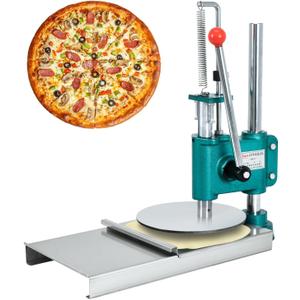 9.5 Inch Manual Pizza Dough Press Machine, Adjustable Thickness Household Dough Presser for Pizza Crust, Pastry, Hand Pies and Bread Dough Making