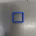 Mulenex Electrical Grommets, 3/4" x 3/4" Square Blue, 1000 Pieces