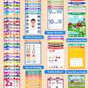 Preschool Learning Activities Educational Workbook, 62 Reusable Pages Pre Kindergarten Workbooks, Number Letter Tracing Books for Kids, Autism Learning Materials, ABC Busy Book for Kids Ages 3-7