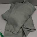 Gwine Sage Green Curtains for Living Room 54 inches Long 2 Panels, Light Filtering Faux Linen Textured Rod Pocket Curtains, Window Treatments Farmhouse Curtain for Bedroom, Each 40" Wx54 L, 2PCS