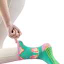 Non-Slip Pilates Socks for Women with Grips  Barre, Yoga, Workout, Studio Grip Socks  Toeless, Breathable, Anti-Skid (One Size, Watermelon)