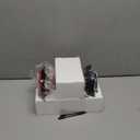 Solar Hummingbird Feeder for Outdoor - 25 fl.oz Hand Blown Glass Hummingbird Feeders for Outdoors Hanging, Large Capacity with Moat, 6 Colors Changing Light Outside Garden Decor (Red)