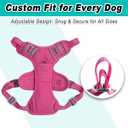 BARKBAY Dog Harness No Pull Mesh for Small Dogs - Adjustable, Reflective, Comfortable, No Choke, Heavy-Duty - Perfect for Outdoor Training, Walking, and Hiking - Strong & Durable - XS & Pink Mesh