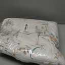 Duvet Cover Set King Size Vintage Style Garden Floral Duvet Cover 100% Cotton 3 Pcs Chic Floral Comforter Cover with Zipper Botanical Coquette Duvet Cover Set Ultra Soft & Breathable (Cream 02)