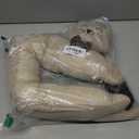 Marwood Under Door Draft Stopper Decorative Wind Stopper 32 inch for Door & Window, Weighted Animal Air Draft Stopper Snake Noise Blocker for Bottom of Door with Hanging Loops - Khaki Cat